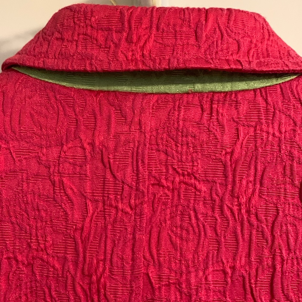 CWC Structured Jacket with Contrast Cuffs, Pockets, Button front, Unlined, Cute! - Picture 6 of 10